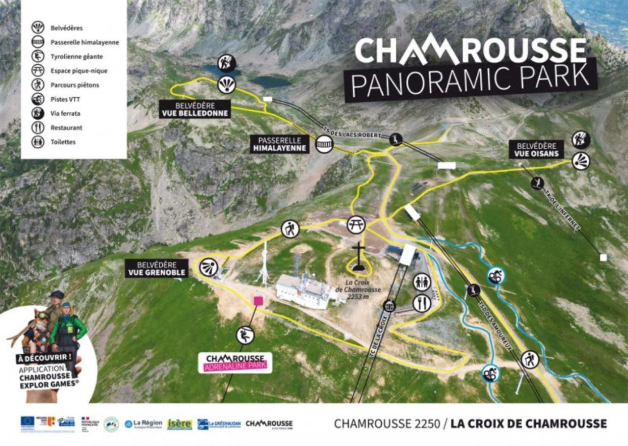 Le T2 Douillet D'Uriage - Residence Le Louvre - Cure Thermale Uriage- Proche Chamrousse - Jusqu'A 3 Personnes - Region Agreable En Toute Saison Vaulnaveys-le-Haut Luaran gambar